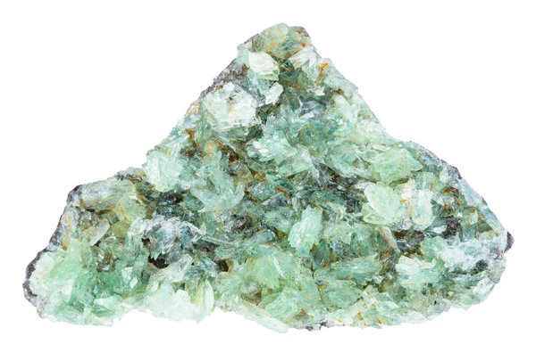 Beyaz izole doğal anapaite kristalleri — Stok fotoğraf