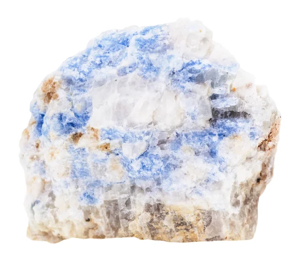 Exemplar eines blauen wischnevit (vishnevit) isoliert — Stockfoto