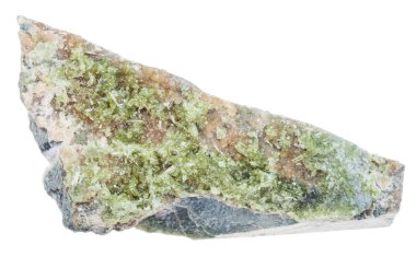 numune Vesuvianite (Idocrase, Vesuvian) kaya