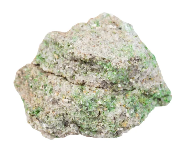 Kumtaşı taş üzerinde yeşil pintadoite kristalleri — Stok fotoğraf