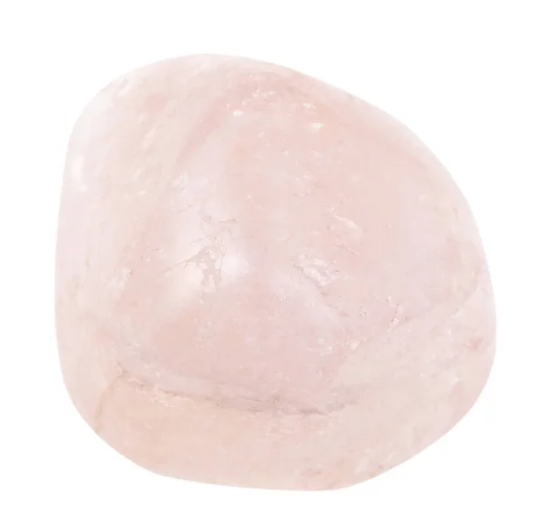 Pedra preciosa de morganite (rosa berilo) caída isolada — Fotografia de Stock