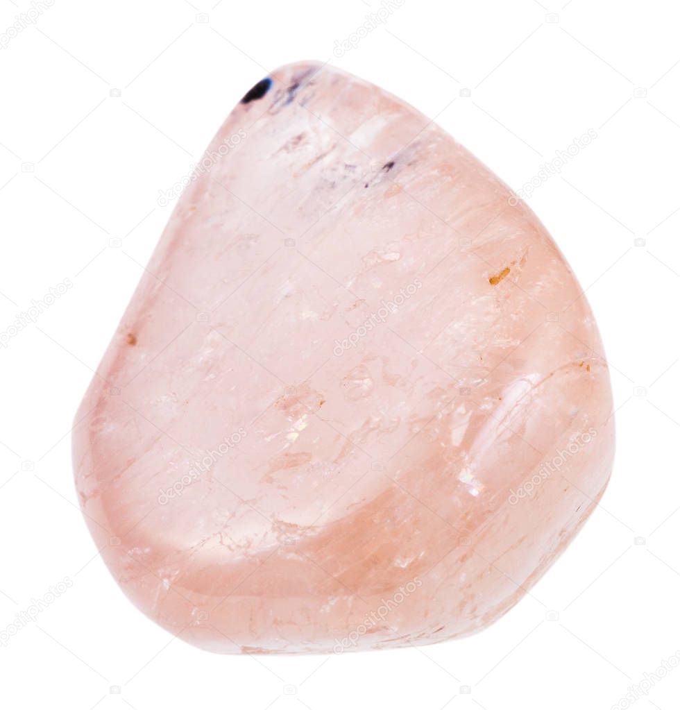 tumbled morganite (pink beryl, vorobyevite) stone
