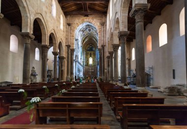 Duomo di Cefalu Sicilya iç