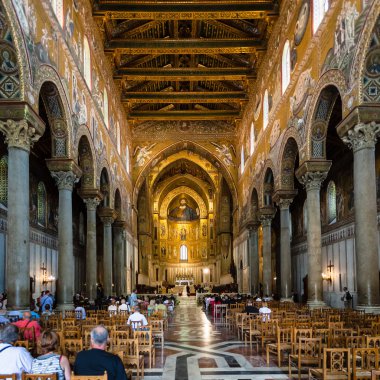 iç Duomo di Monreale Sicilya turist