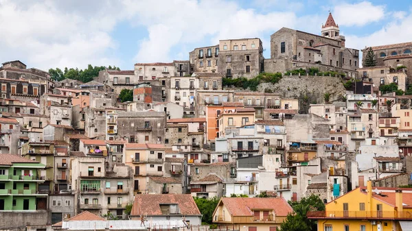 Paesaggio urbano di Castiglione di Sicilia comune in Sicilia — Foto Stock