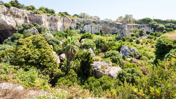 Latomie del paradiso área no Parque Arqueológico — Fotografia de Stock