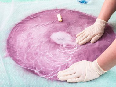 tuhafiyeci elyaf düzeni arka tarafındaki lathers