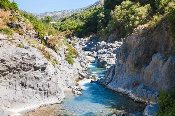 Alcantara river in Sicily — Stock Photo, Image