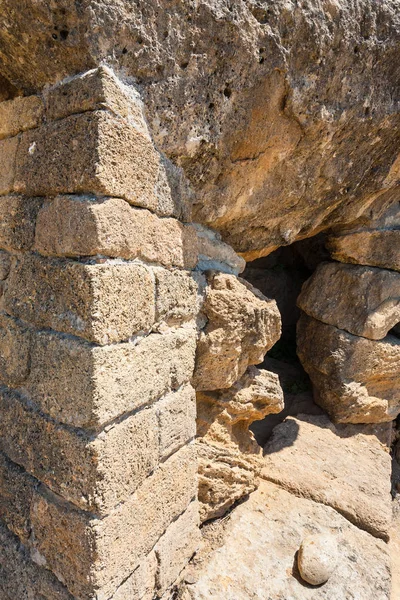 Basis des antiken Heraklestempels in Agrigent — Stockfoto