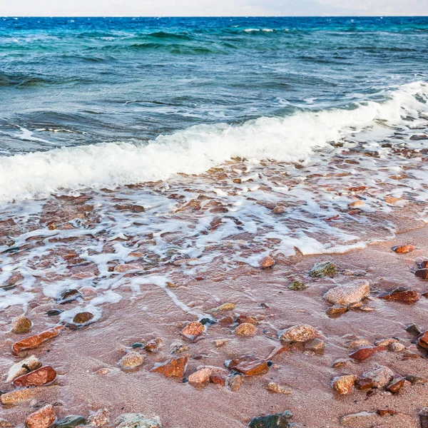 Κόλπο της Άκαμπα ακτή στην Ερυθρά θάλασσα σε χειμωνιάτικο πρωινό — Φωτογραφία Αρχείου