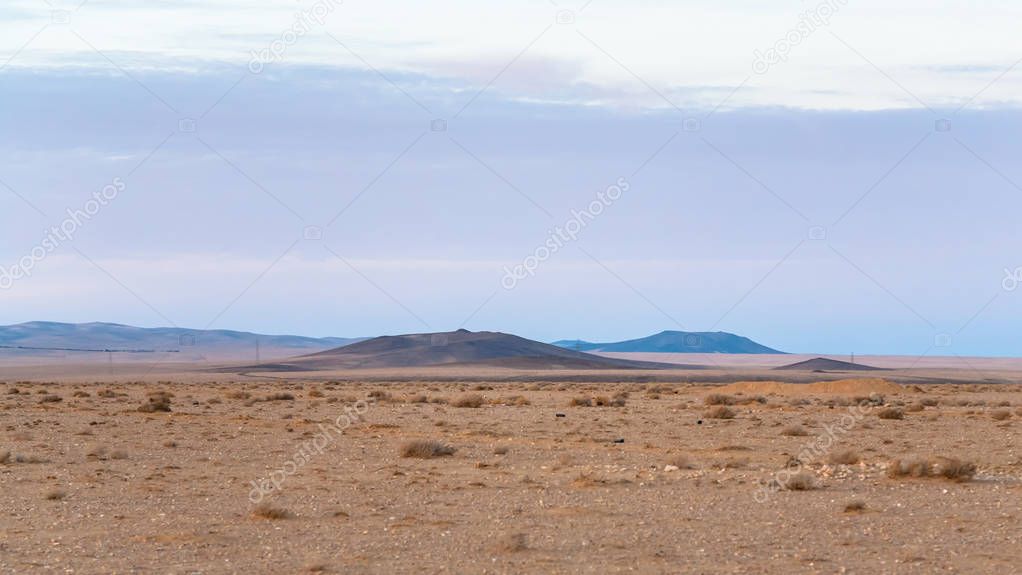 wasteland along Desert Highway (Road 15) in Jordan