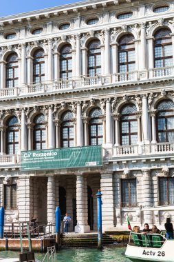 Palazzo Ca' Rezzonico Venedik, büyük Kanal üzerinde