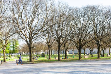 kentsel Bahçe Parco del Te Mantua insanlarda