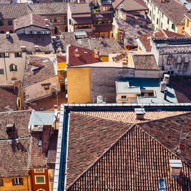 Verona şehir evlerde görünümünü yukarıda