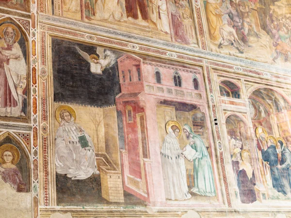 Decoración de la pared en la Iglesia de los Eremitani en Padua — Foto de Stock