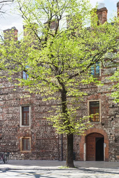 Muro della Cittadella (quartiere Cittadella) a Verona — Foto Stock