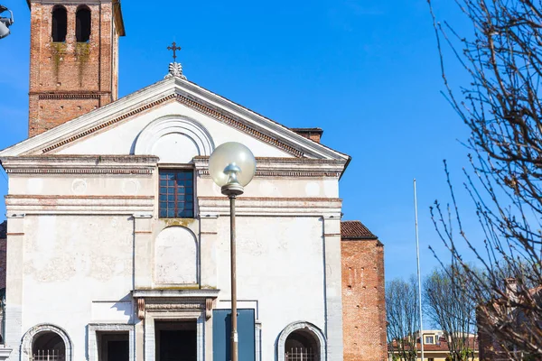Vooraanzicht van de Chiesa di San Sebastiano in Mantua — Stockfoto