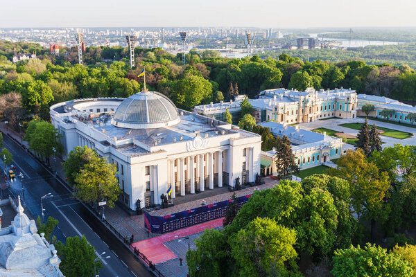 Verkhovna Rada building and Mariyinsky palace