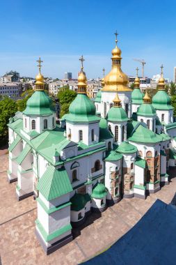St. Sophia Katedrali Kiev görünümünü yukarıda
