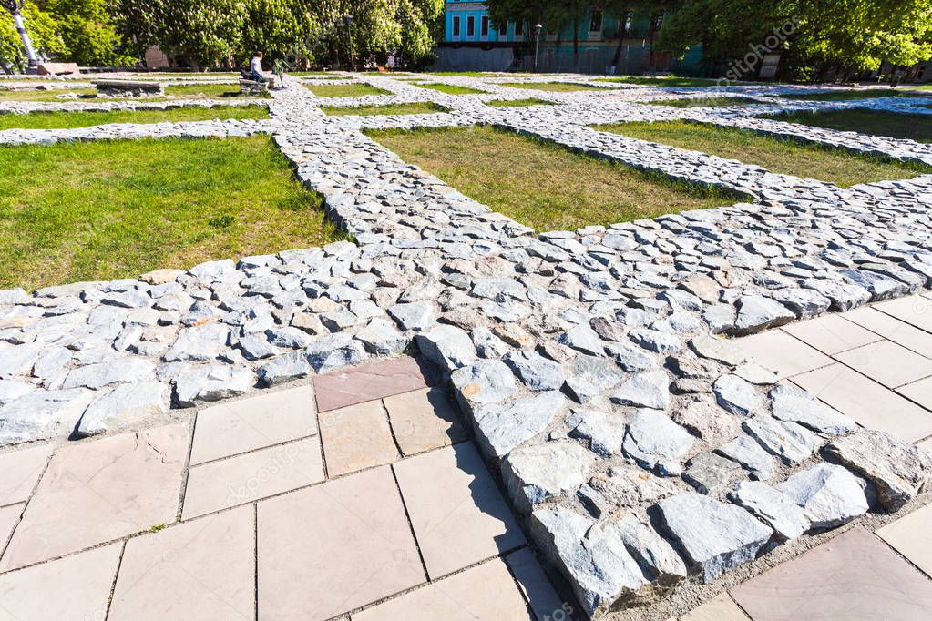 foundation of The Church of the Tithes in Kiev