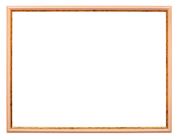 水平狭い光ブラウン木製フォト フレーム — ストック写真