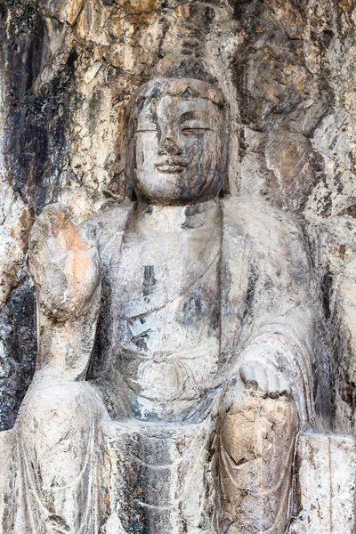 Carved sculpture in Longmen Grottoes — Stock Photo, Image