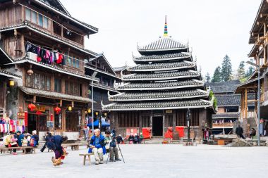 turistler halk özel Chengyang Merkezi
