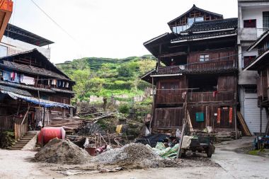 Chengyang Köyü yerleşim evlerin Bahçe