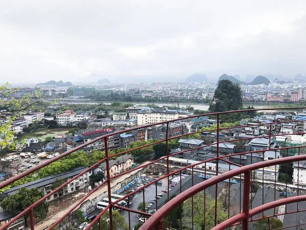 Panorama de la ciudad de Guilin en primavera —  Fotos de Stock