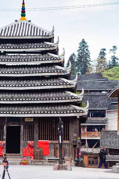 Pagoda en Folk Custom Centre de Chengyang —  Fotos de Stock