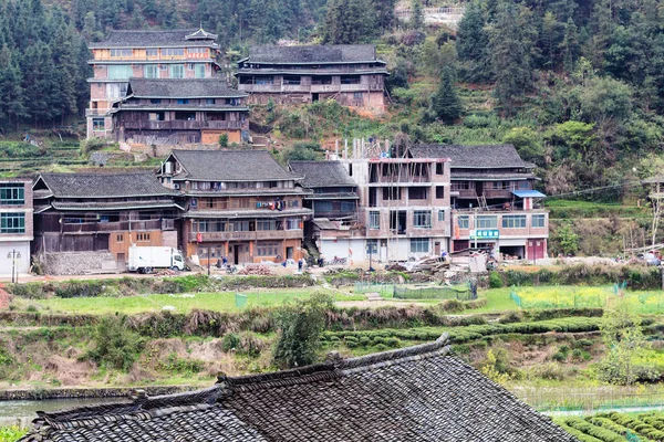 Landhuizen in Chengyang dorp en tuinen — Stockfoto