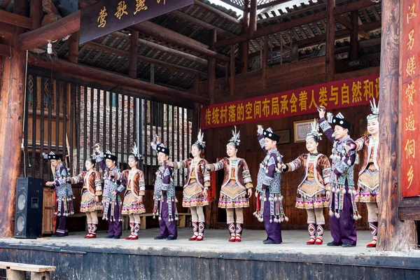 Herci v Dong kultura Show v Chengyang — Stock fotografie