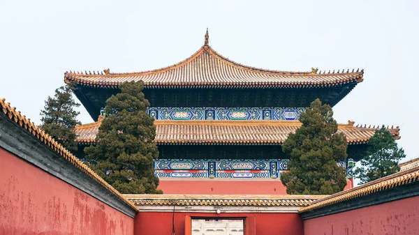 Portão para o Templo Ancestral Imperial na cidade de Pequim — Fotografia de Stock