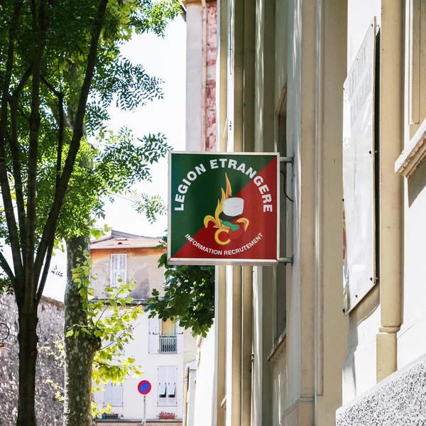 Signboard of French Foreign Legion in Nice — Stock Photo, Image