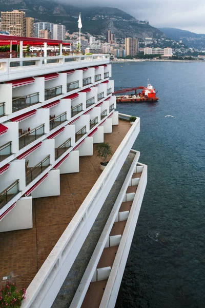 Lejligheder på havnefronten i Monaco City - Stock-foto