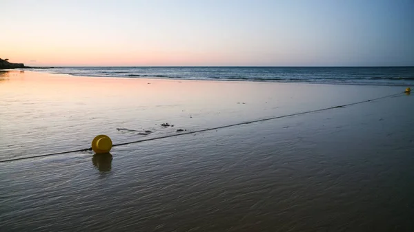 Buoy on beach Praia Falesia near Albufeira city — Stock Photo, Image