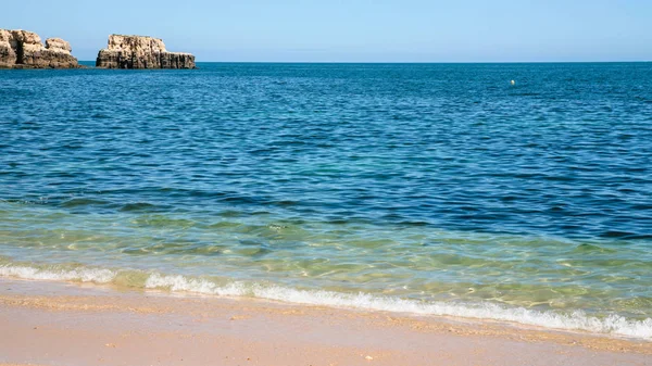 Pláž Praia Maria Luisa poblíž Albufeira — Stock fotografie