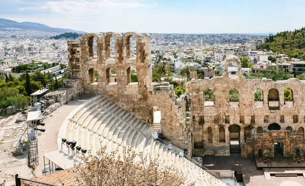 Utsikt över sten Odeon av Herodes Atticus-teatern — Stockfoto