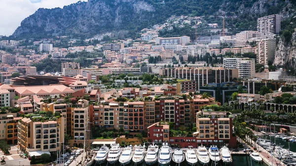 Oben Blick auf Wohnviertel in der Stadt Monaco — Stockfoto