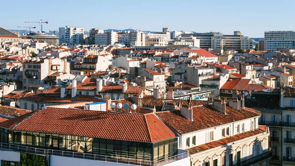 Vue ci-dessus du quartier résidentiel de Marseille — Photo