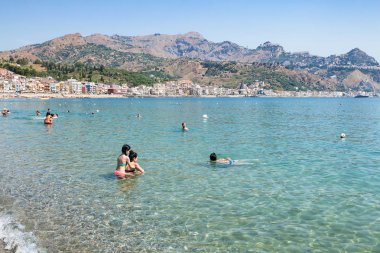 Ionian Sea Giardini Naxos Beach turist