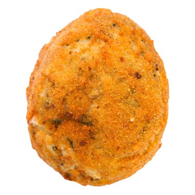 bir sebze doldurulmuş pirinç topu arancini izole