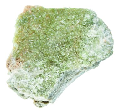 taş izole ham vesuvianite (idocrase)