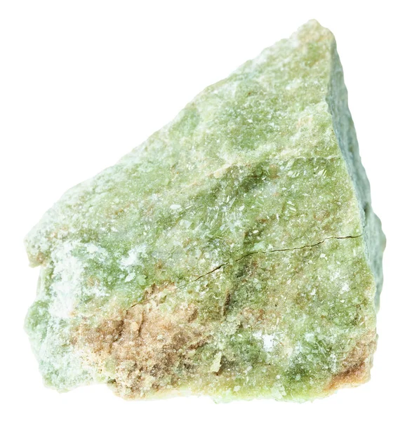 Rough vesuvianite ( idocrase) stone isolated — Stock Photo, Image