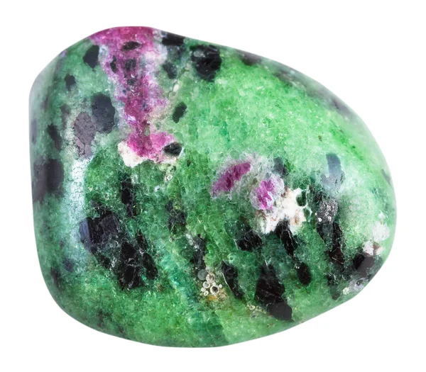 Polished green Zoisite gemstone — Stock Photo, Image