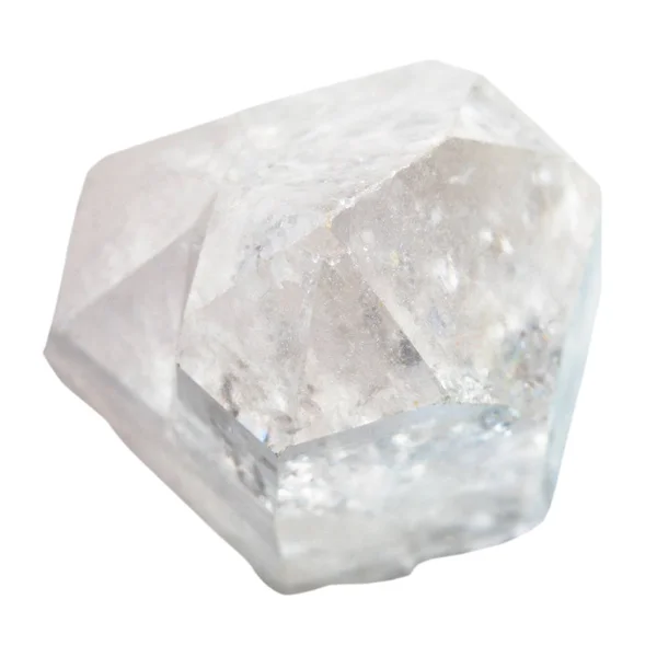 Камінь кварцовий кристал ізольований на білому — стокове фото