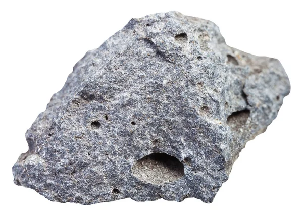 Grova porösa basalt sten isolerade — Stockfoto