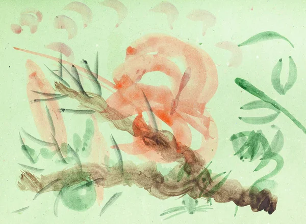 Różnych szkiców na zielony papier kolorowy — Zdjęcie stockowe