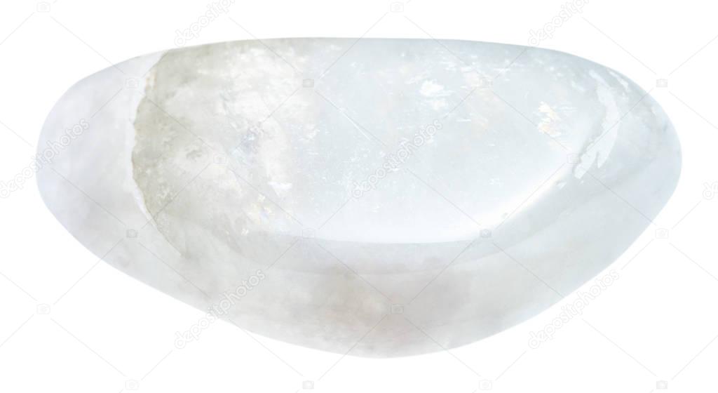 polished moonstone (adular) stone isolated