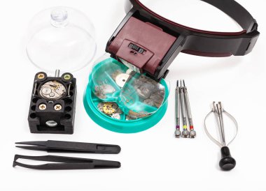 başa takılan büyüteç ile araçlarından